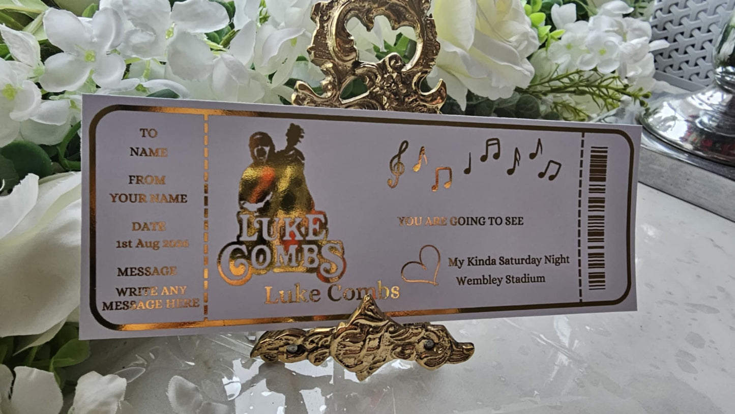 Luke Combs Ticket Gift
