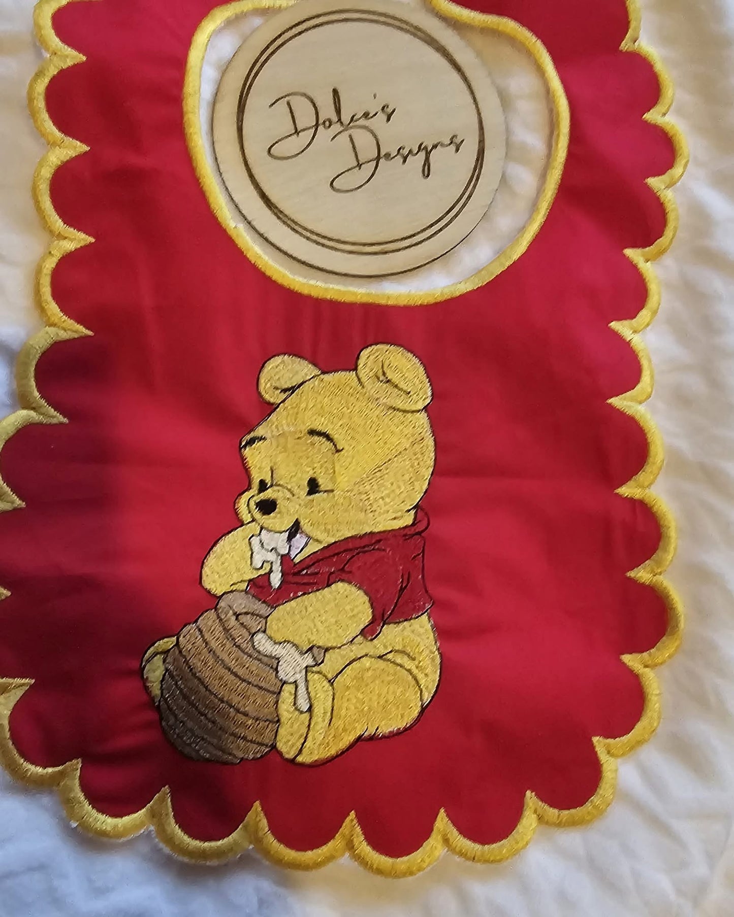 Winnie the Pooh Handmade bib