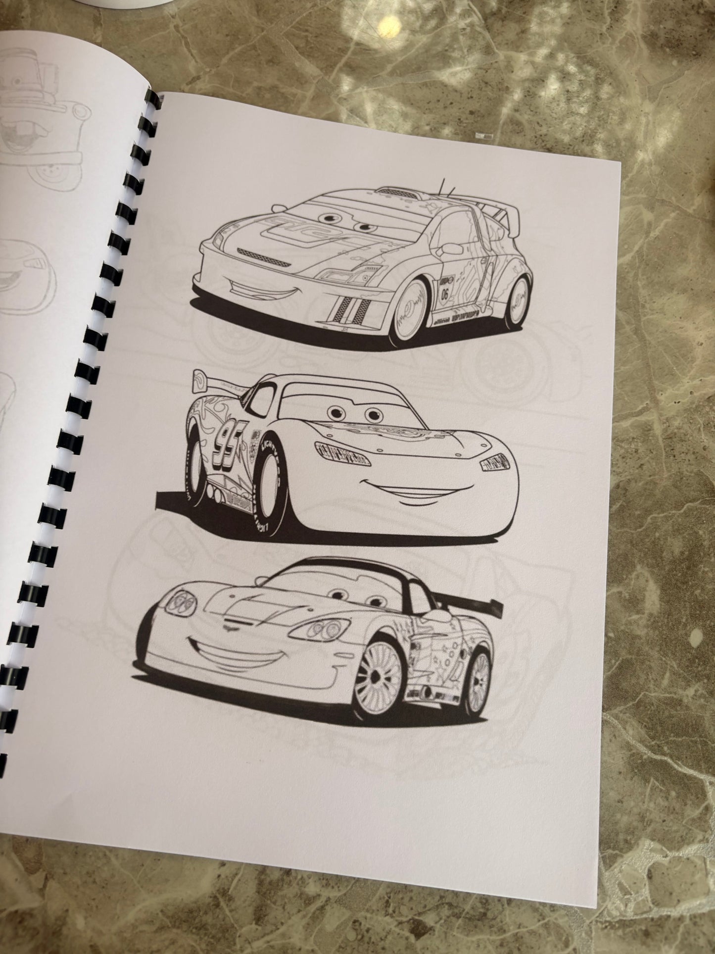 Cars Inspired Colouring Book 🚗
