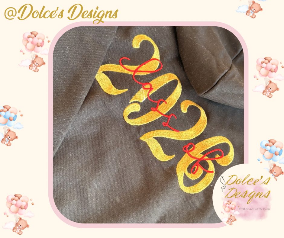 Leavers Hoodie – Scroll Class of 26 -  Personalised Embroidered School Hoodie (Copy)