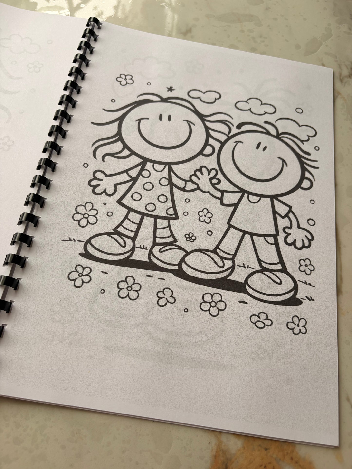 Bubblegum 90s Cartoon Colouring Book