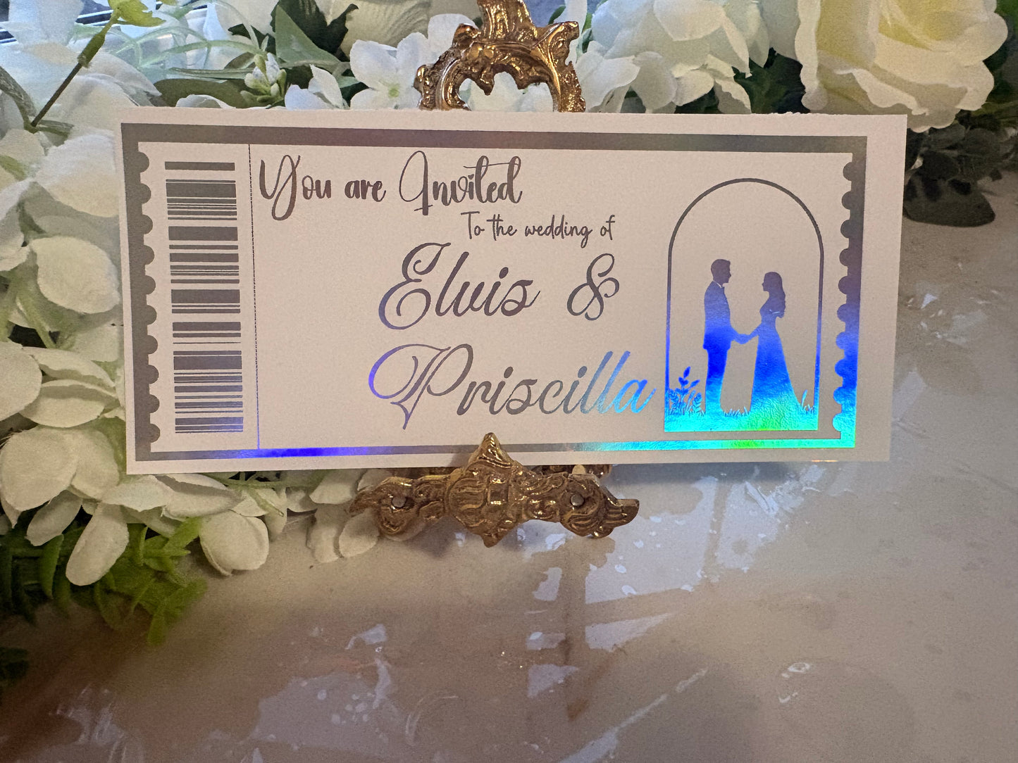 Save the Date or Wedding Tickets