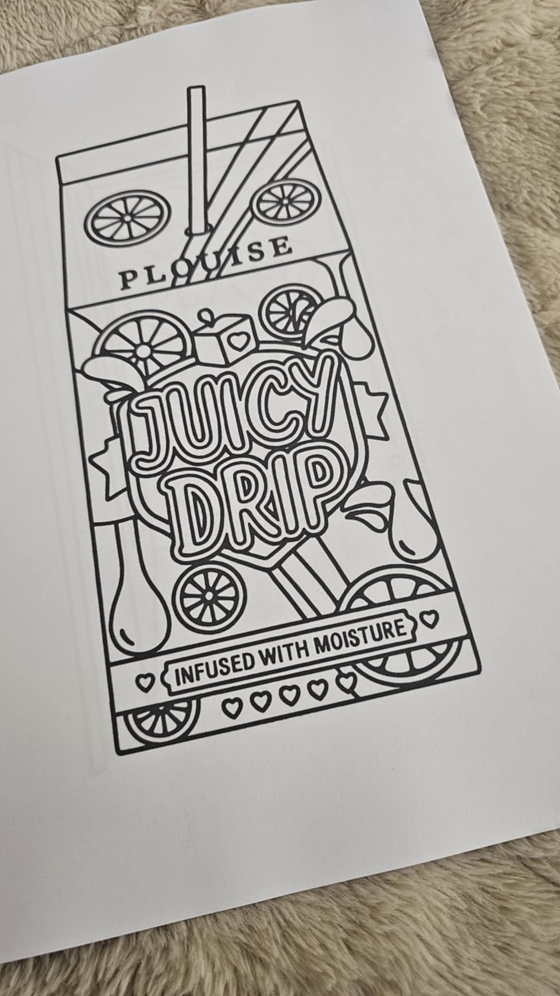 Bad Bitch P Louise Colouring Book