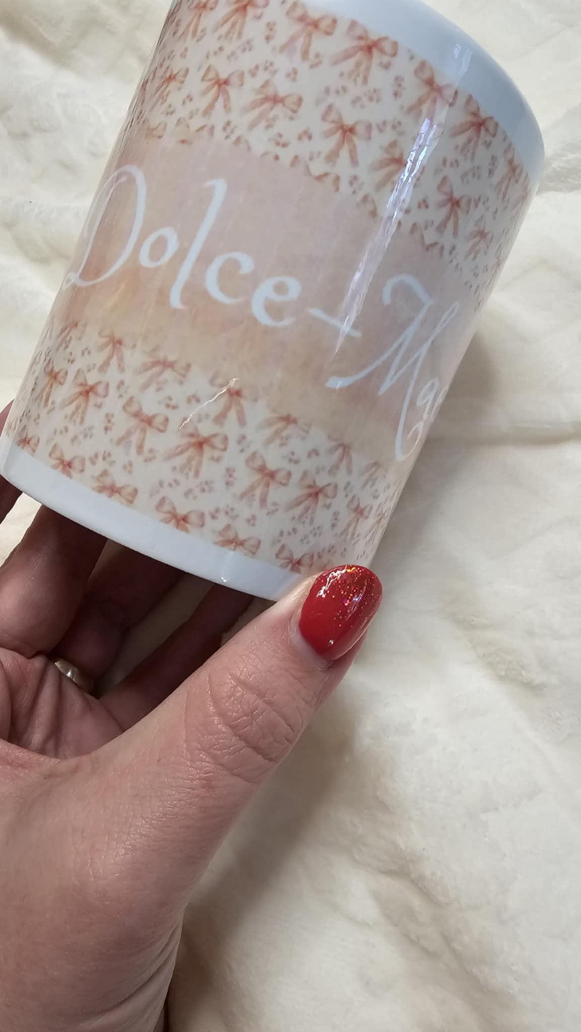 Personalised Pretty Bow Mug