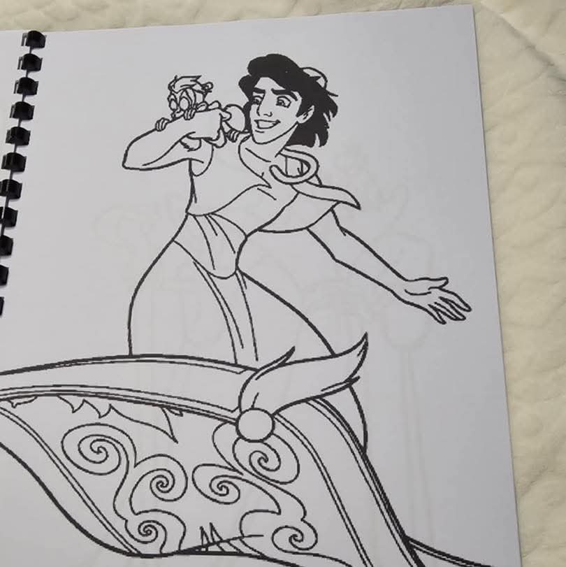 Aladdin Inspired Colouring Book
