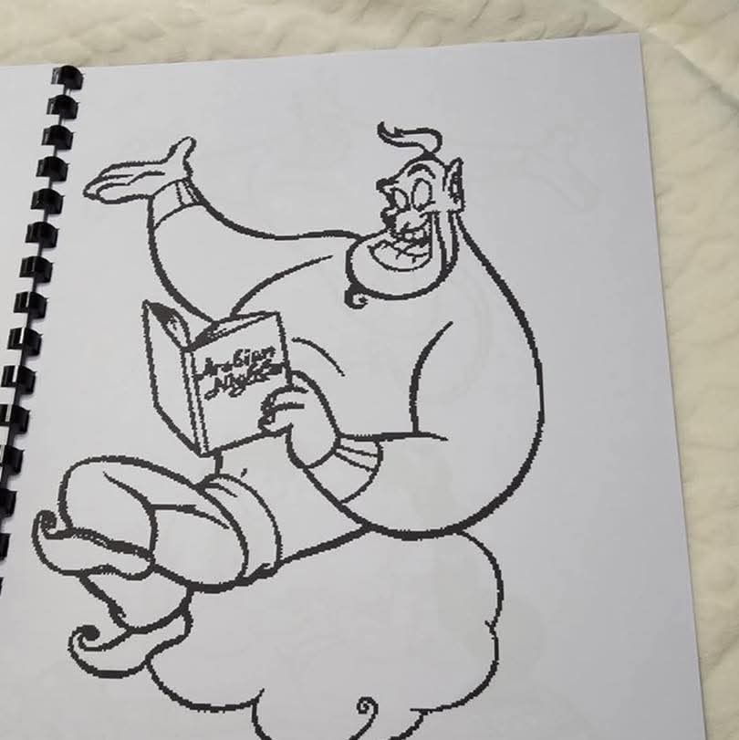 Aladdin Inspired Colouring Book