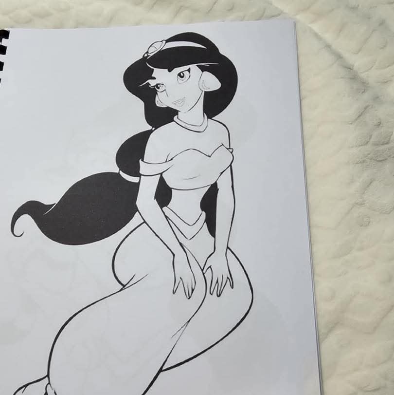 Aladdin Inspired Colouring Book