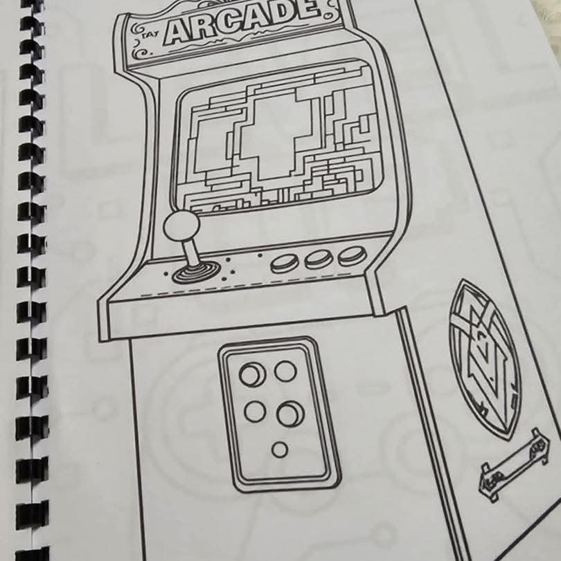 Gaming Consoles Colouring Book