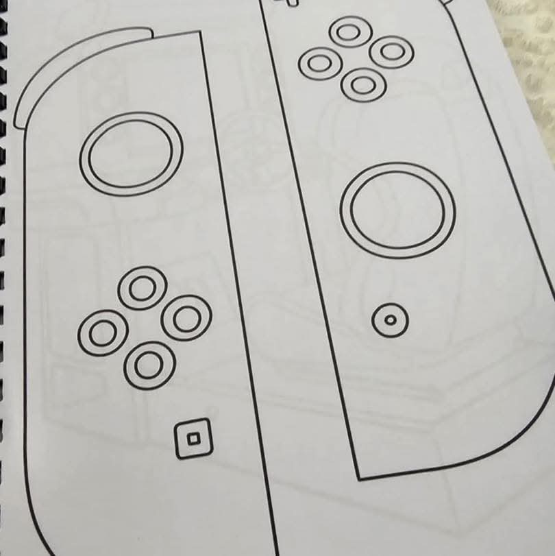 Gaming Consoles Colouring Book