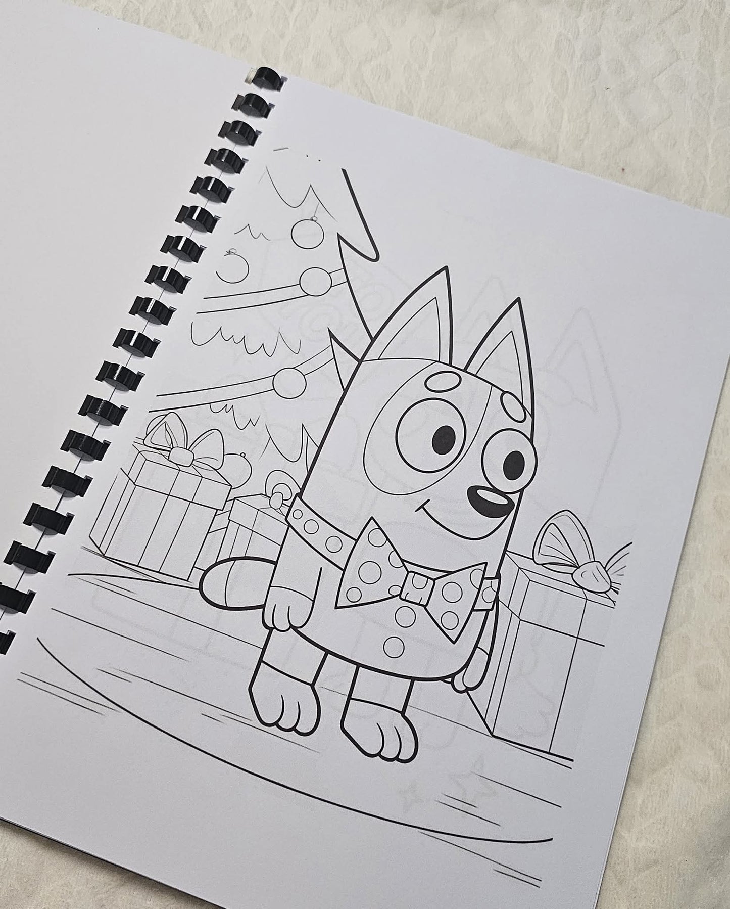 Christmas Bluey Colouring Book
