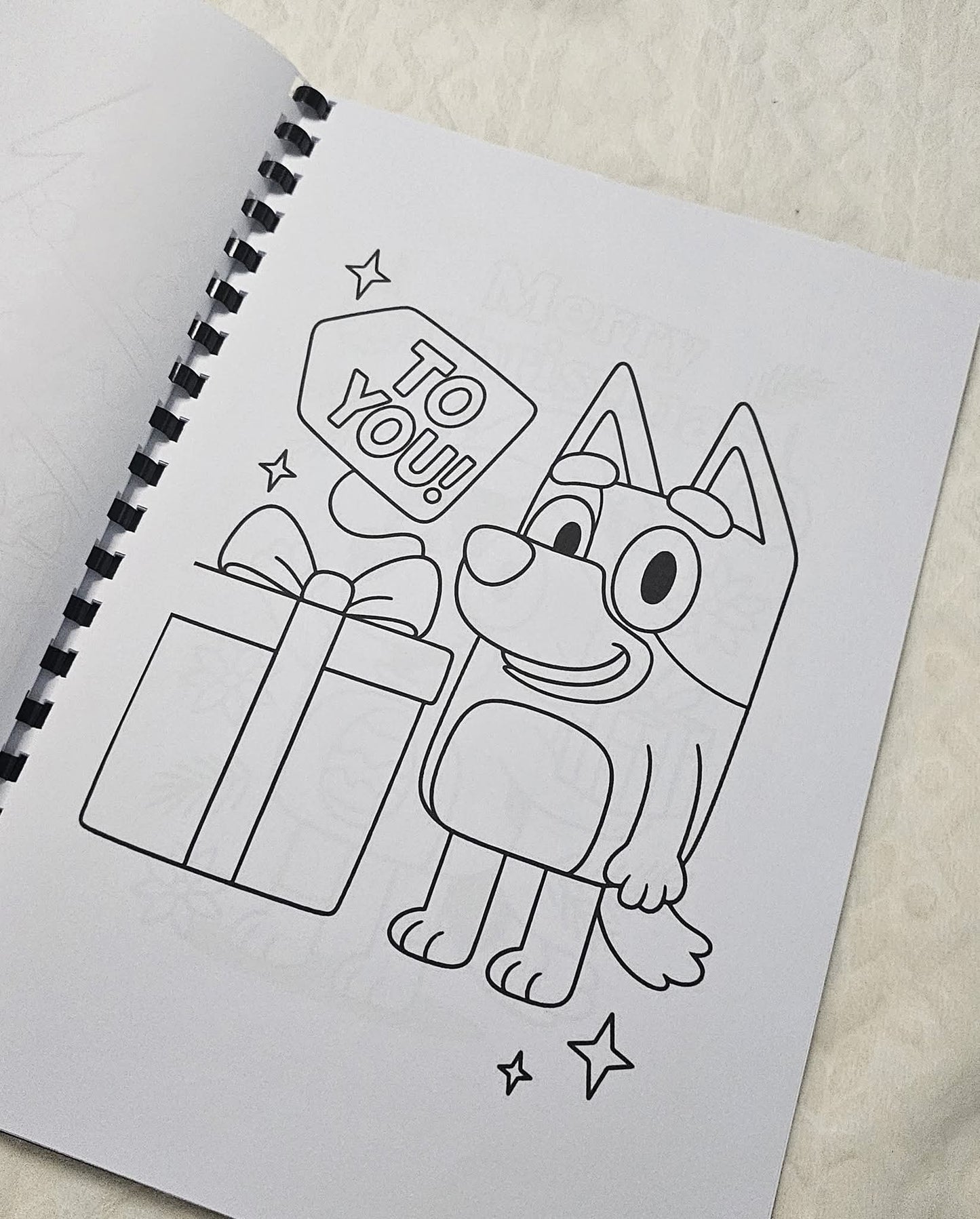 Christmas Bluey Colouring Book