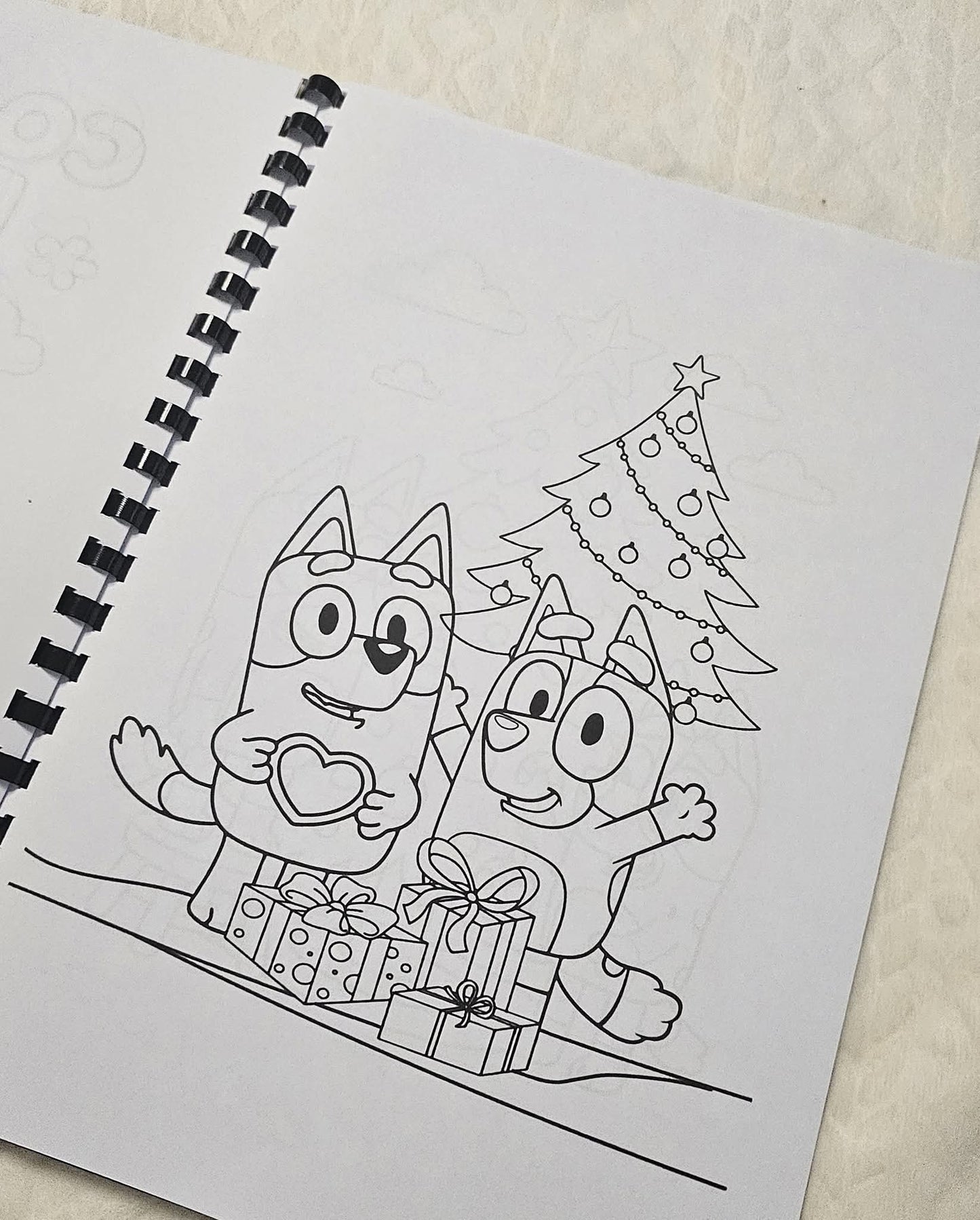 Christmas Bluey Colouring Book