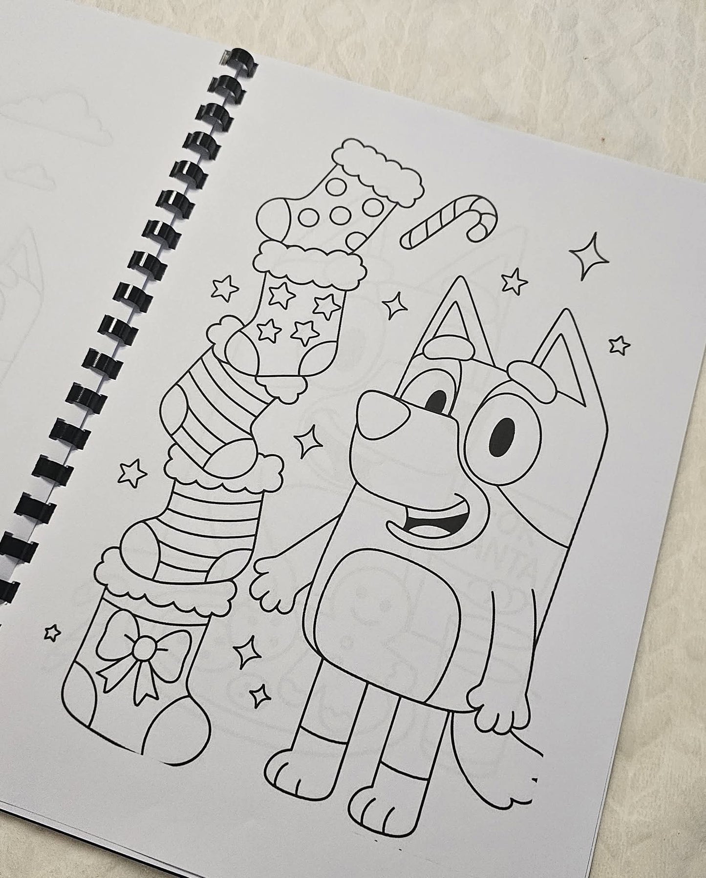 Christmas Bluey Colouring Book