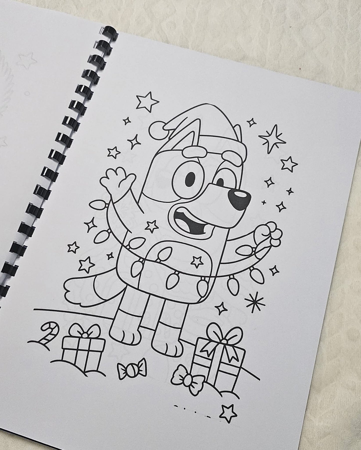 Christmas Bluey Colouring Book