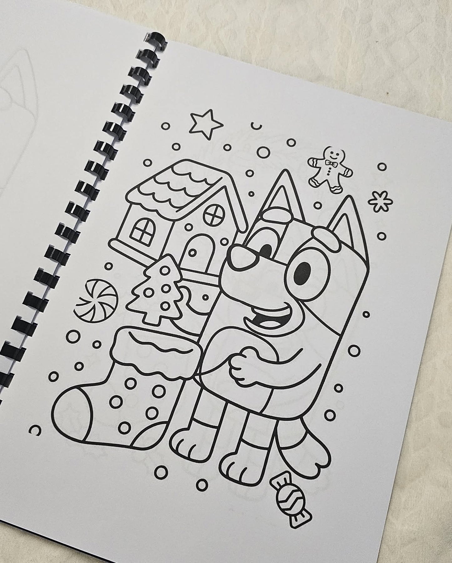 Christmas Bluey Colouring Book