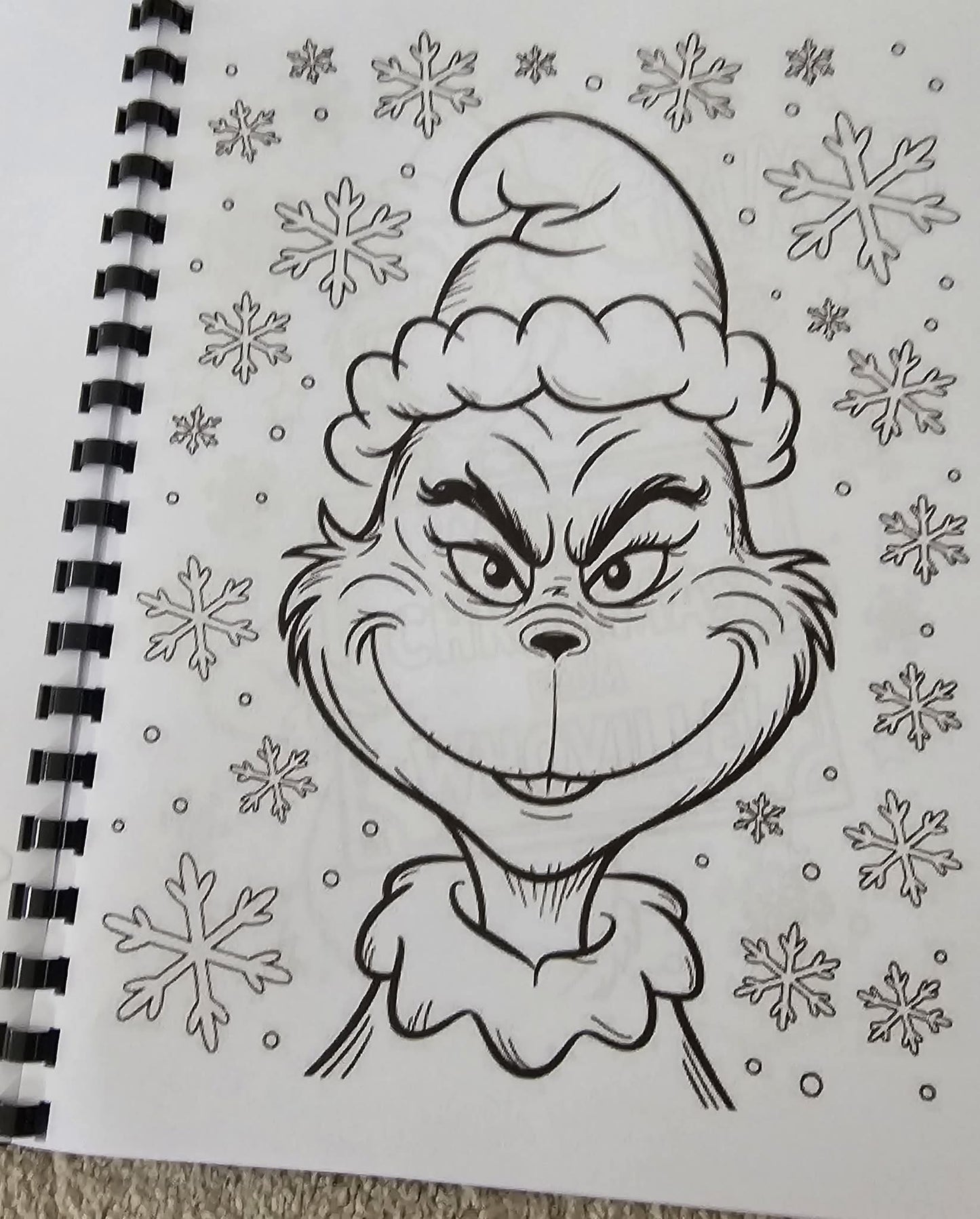 Grinch Inspired Colouring Book
