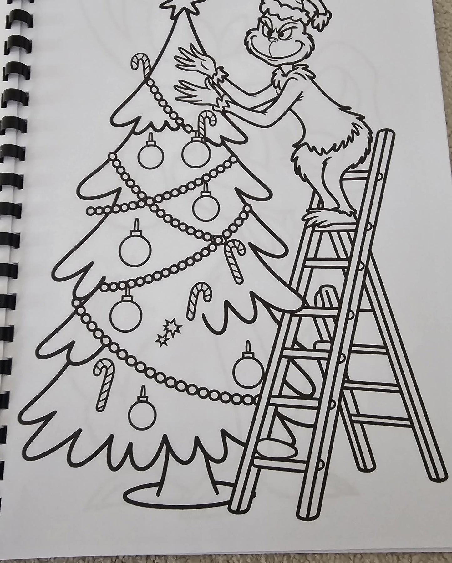 Grinch Inspired Colouring Book