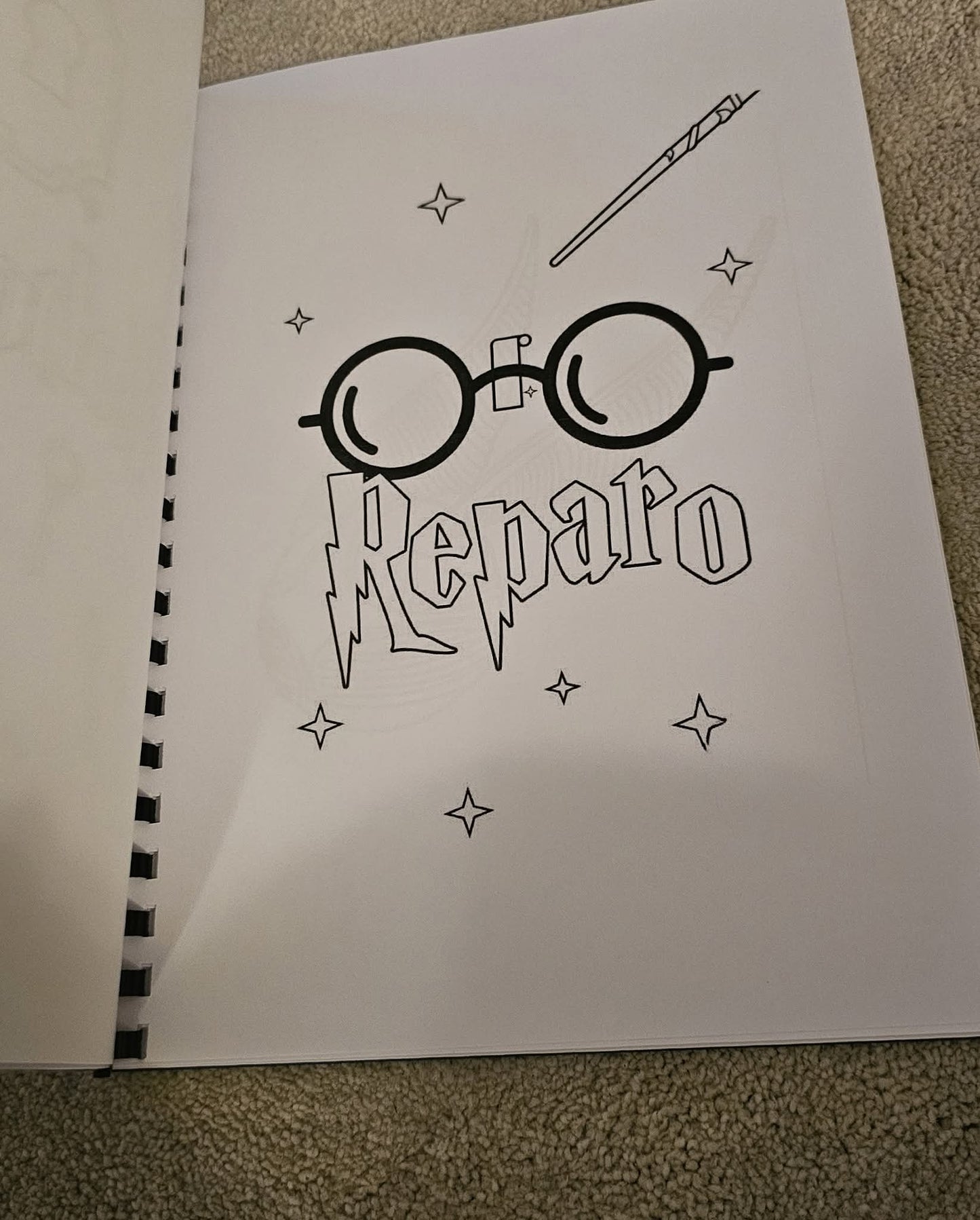 Harry Potter Inspired Colouring Book