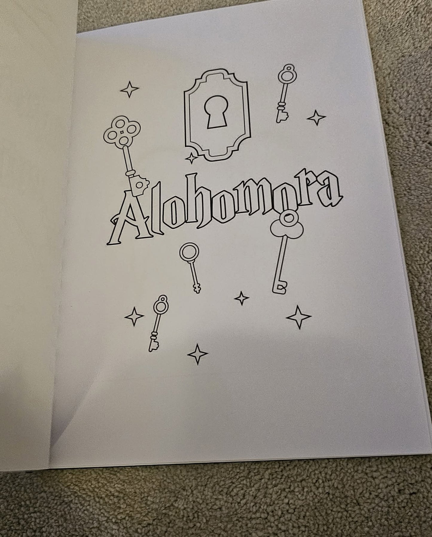 Harry Potter Inspired Colouring Book