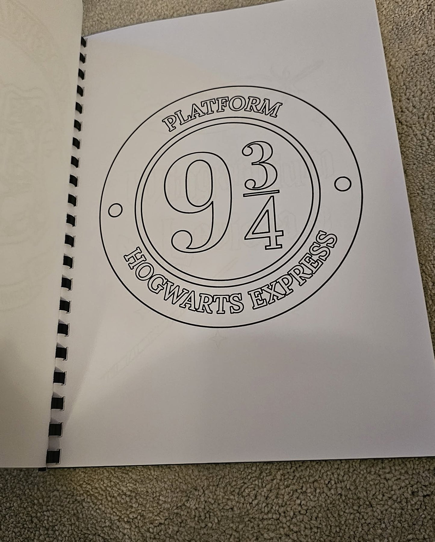 Harry Potter Inspired Colouring Book