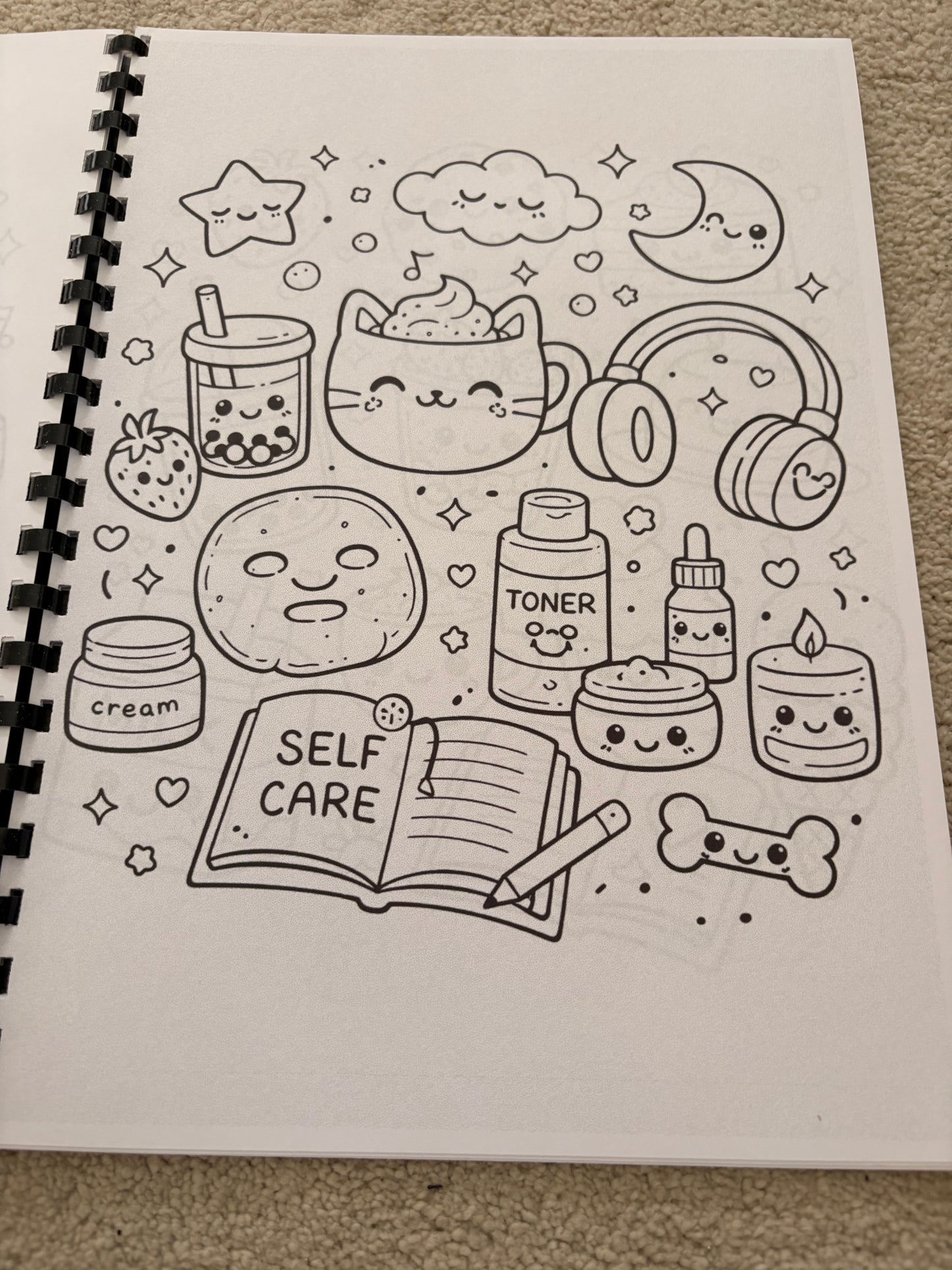 Cute Kawaii Colouring Book for Kids