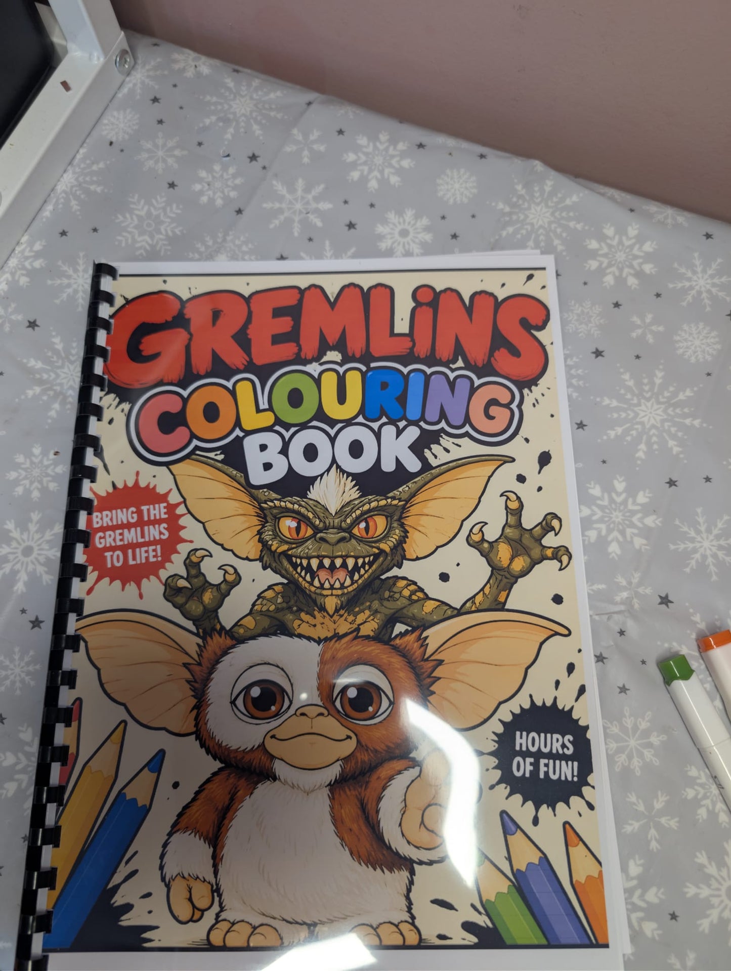 Gremlins Colouring Book | Retro 80s Movie Inspired A4 Colouring Book | Fan Gift