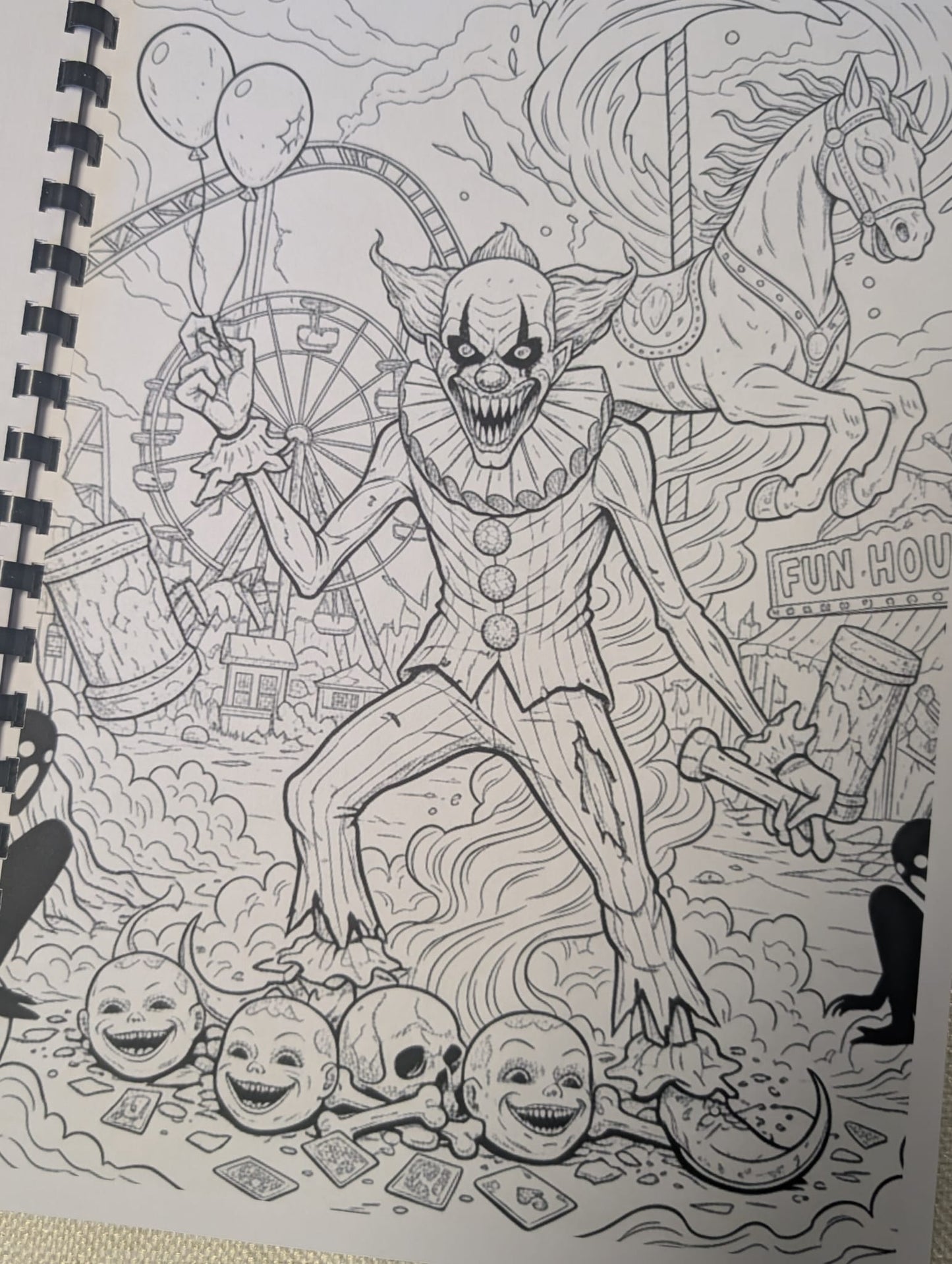 Horror Movie Colouring Book – Inspired by Classic & Modern Horror Films | 20+ Spine-Chilling Colouring Pages