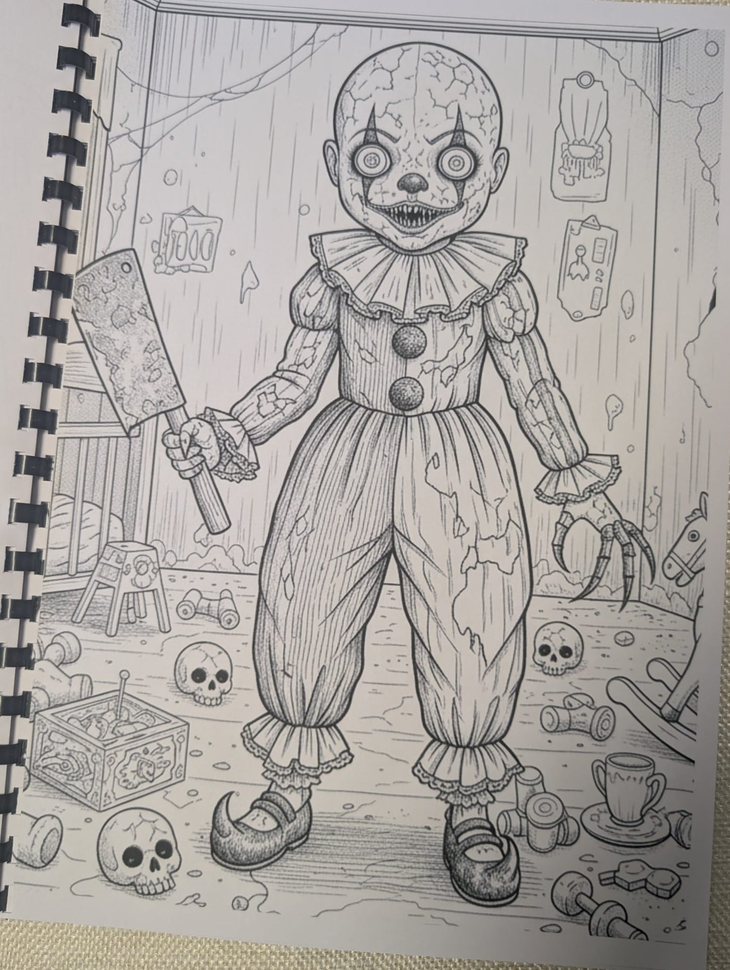 Horror Movie Colouring Book – Inspired by Classic & Modern Horror Films | 20+ Spine-Chilling Colouring Pages