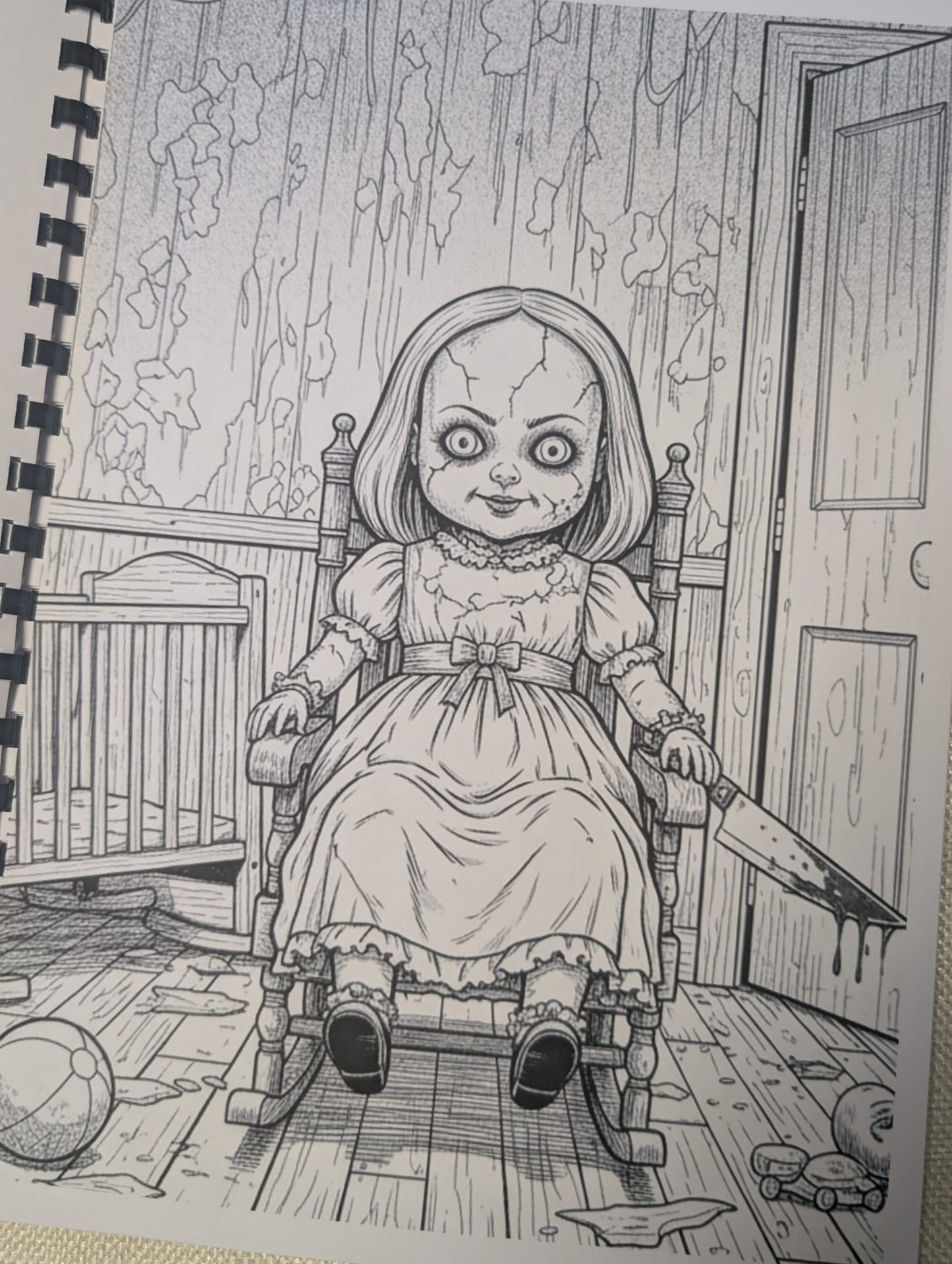 Horror Movie Colouring Book – Inspired by Classic & Modern Horror Films | 20+ Spine-Chilling Colouring Pages