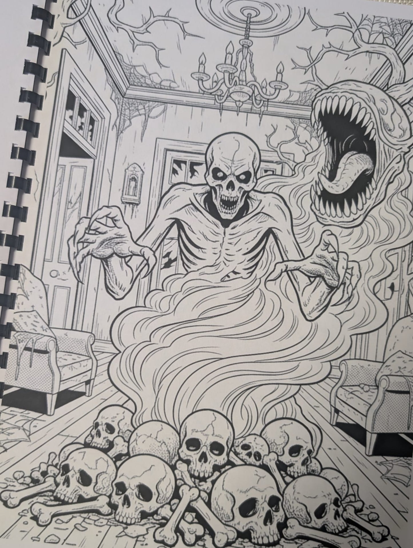 Horror Movie Colouring Book – Inspired by Classic & Modern Horror Films | 20+ Spine-Chilling Colouring Pages