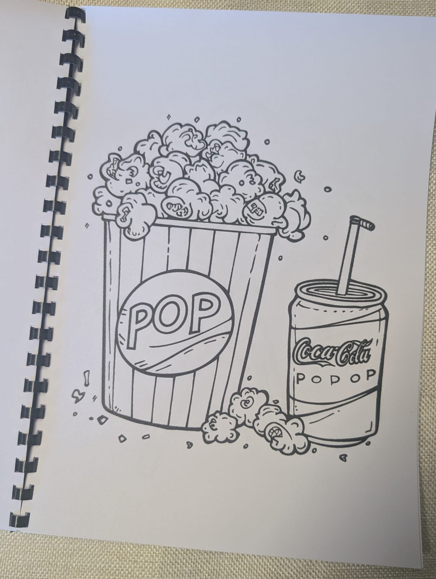 Movie Night Colouring Book – Cosy Cinema, Popcorn & Film Night Colouring Book | 20+ Relaxing Movie-Themed Pages