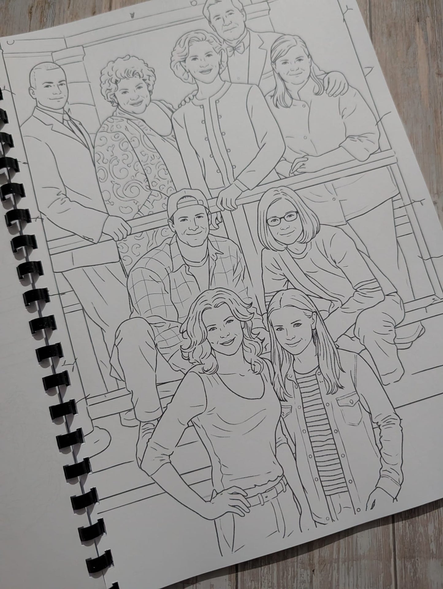 Gilmore Girls Colouring Book – Inspired TV Series Colouring Book | 20+ Cosy Stars Hollow Colouring Pages