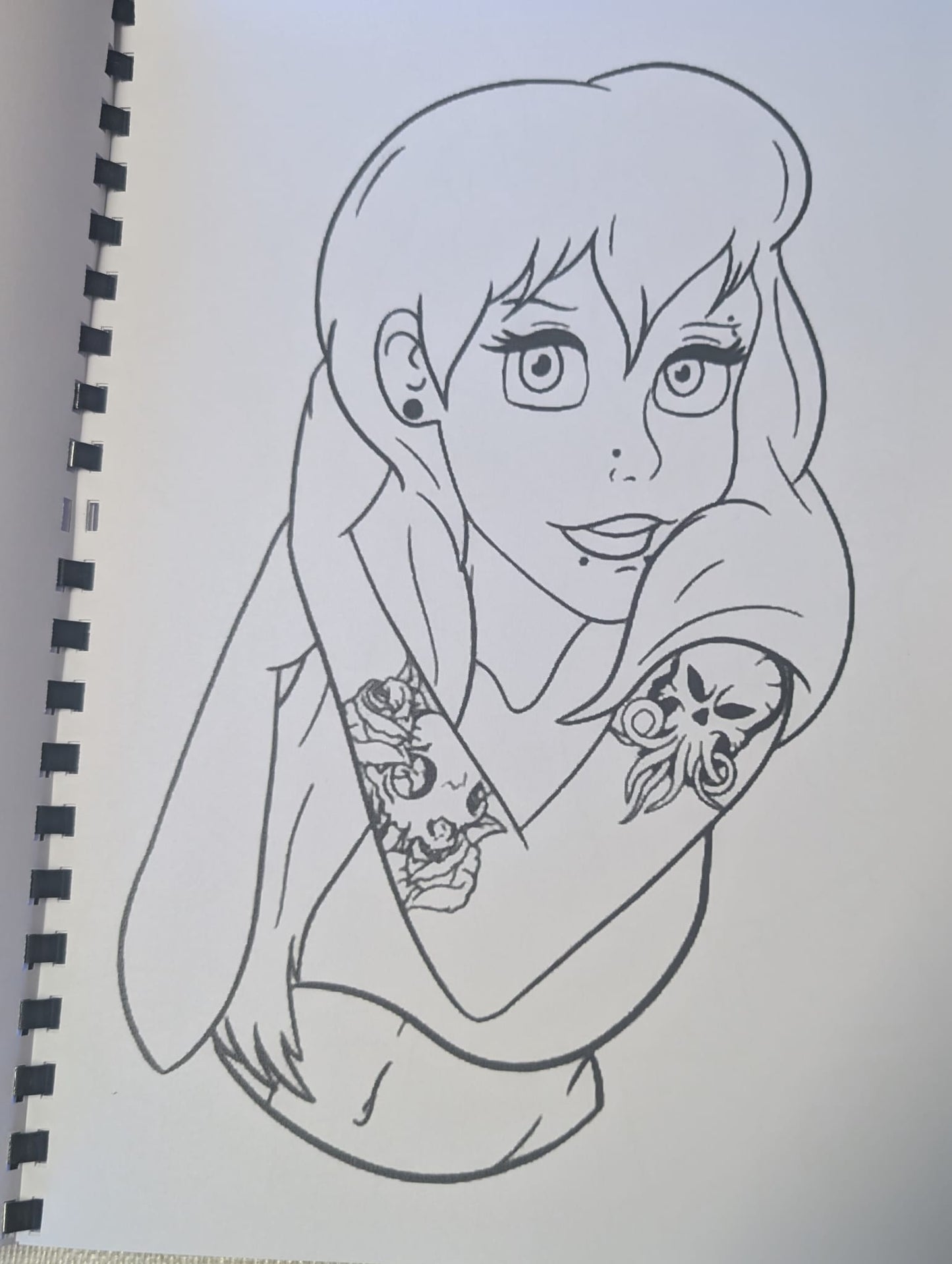 Tattooed Princesses Colouring Book – Alternative Fairytale Colouring Book | 20+ Edgy Princess & Tattoo Art Colouring Pages