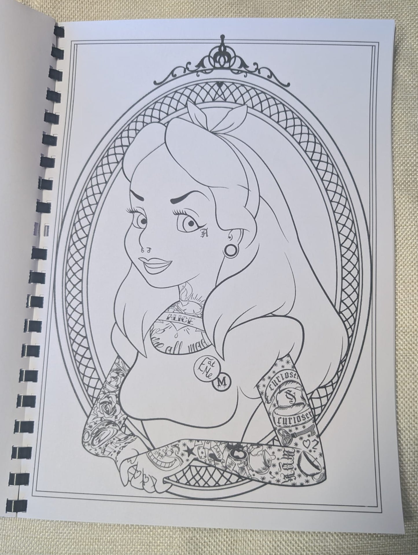 Tattooed Princesses Colouring Book – Alternative Fairytale Colouring Book | 20+ Edgy Princess & Tattoo Art Colouring Pages