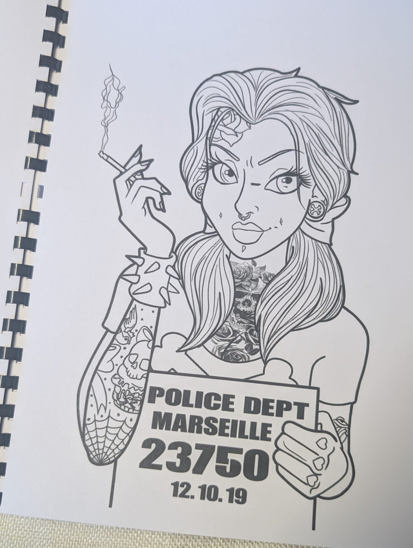 Tattooed Princesses Colouring Book – Alternative Fairytale Colouring Book | 20+ Edgy Princess & Tattoo Art Colouring Pages