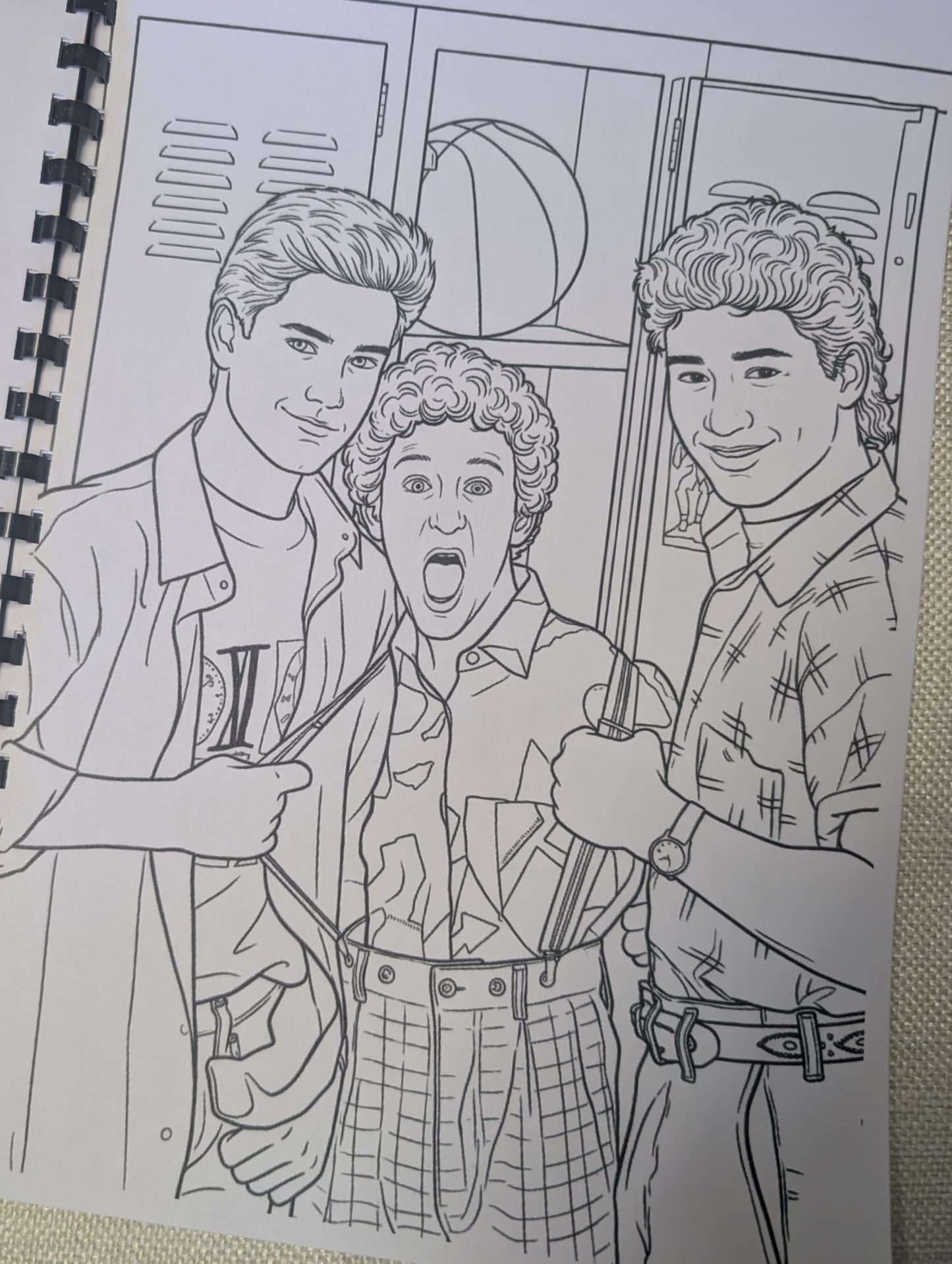 Saved by the Bell Colouring Book – Inspired TV Series Colouring Book | 20+ Retro 90s School Days Colouring Pages