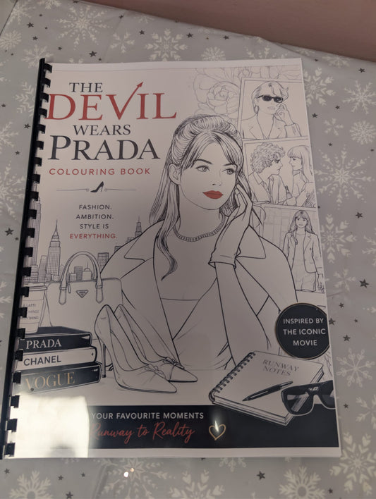 The Devil Wears Prada Colouring Book – Inspired Fashion Film Colouring Book | 20+ Glamorous Fashion & Style Colouring Pages
