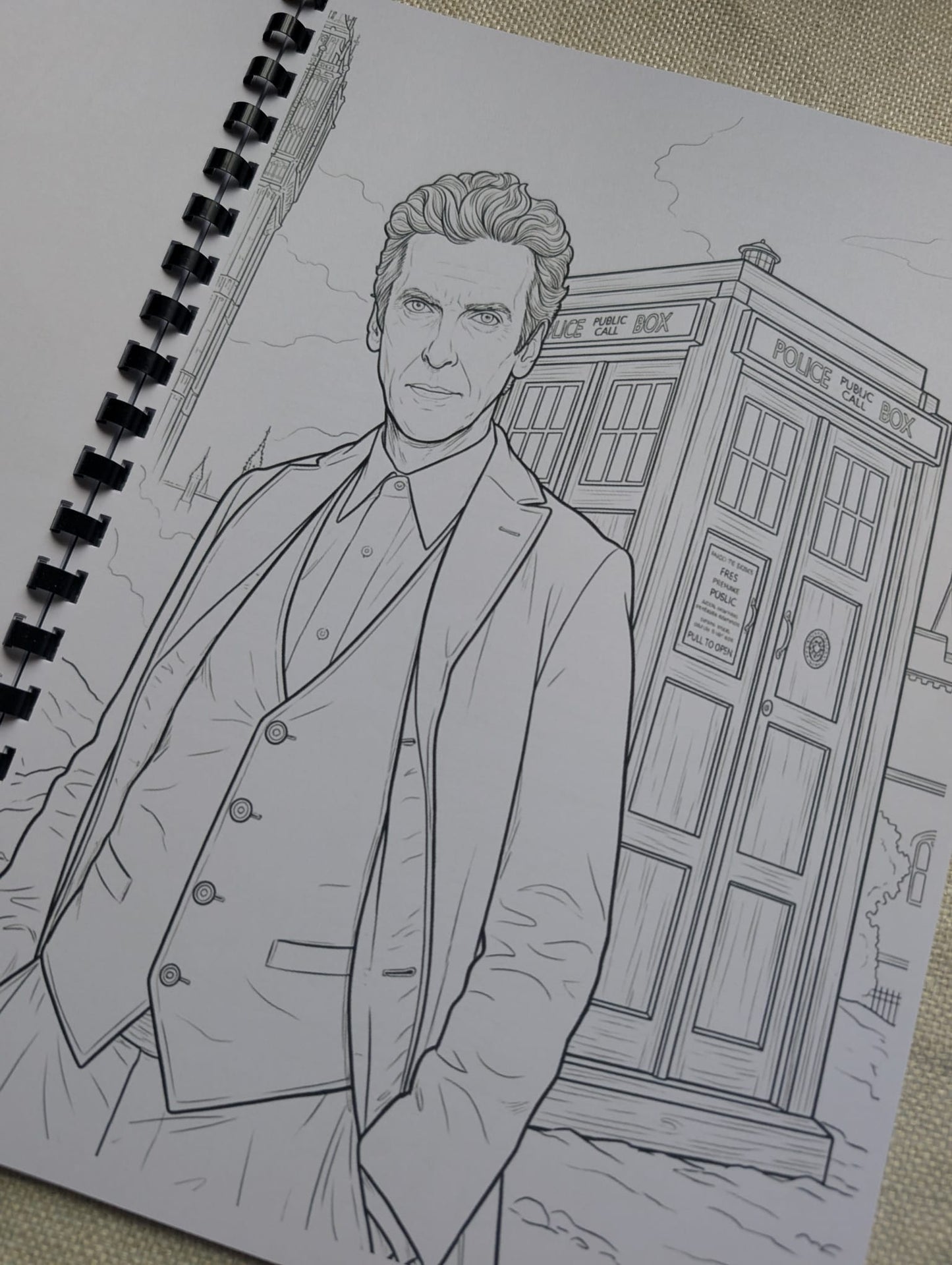 Doctor Who Colouring Book – Inspired Sci-Fi Adventure Colouring Book | 20+ Time Travelling Colouring Pages