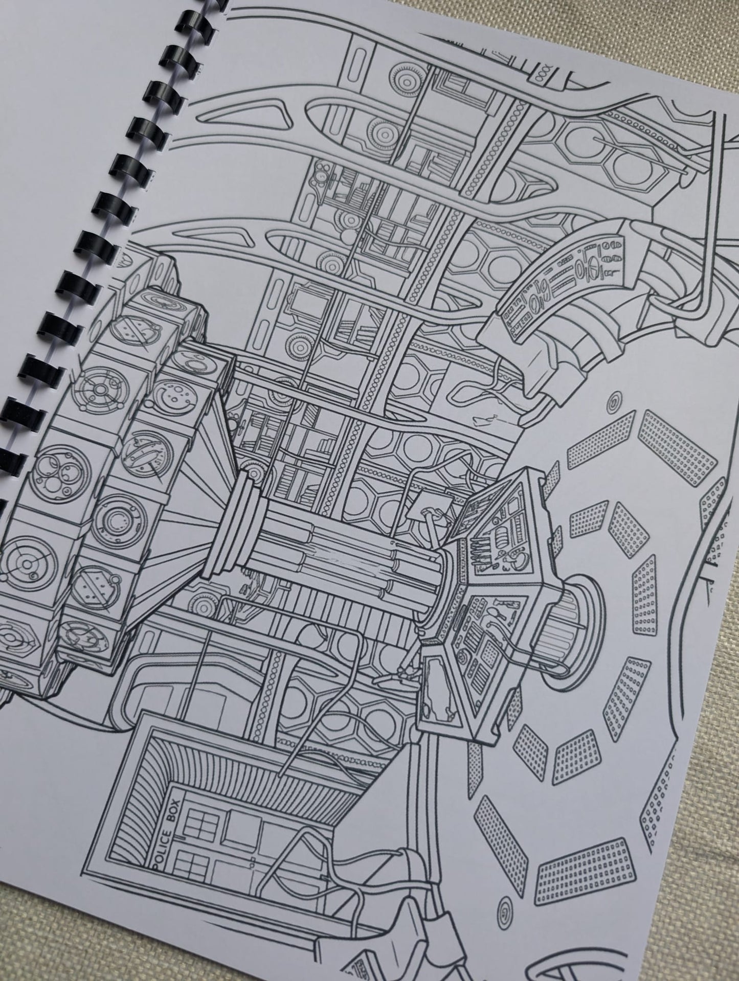 Doctor Who Colouring Book – Inspired Sci-Fi Adventure Colouring Book | 20+ Time Travelling Colouring Pages