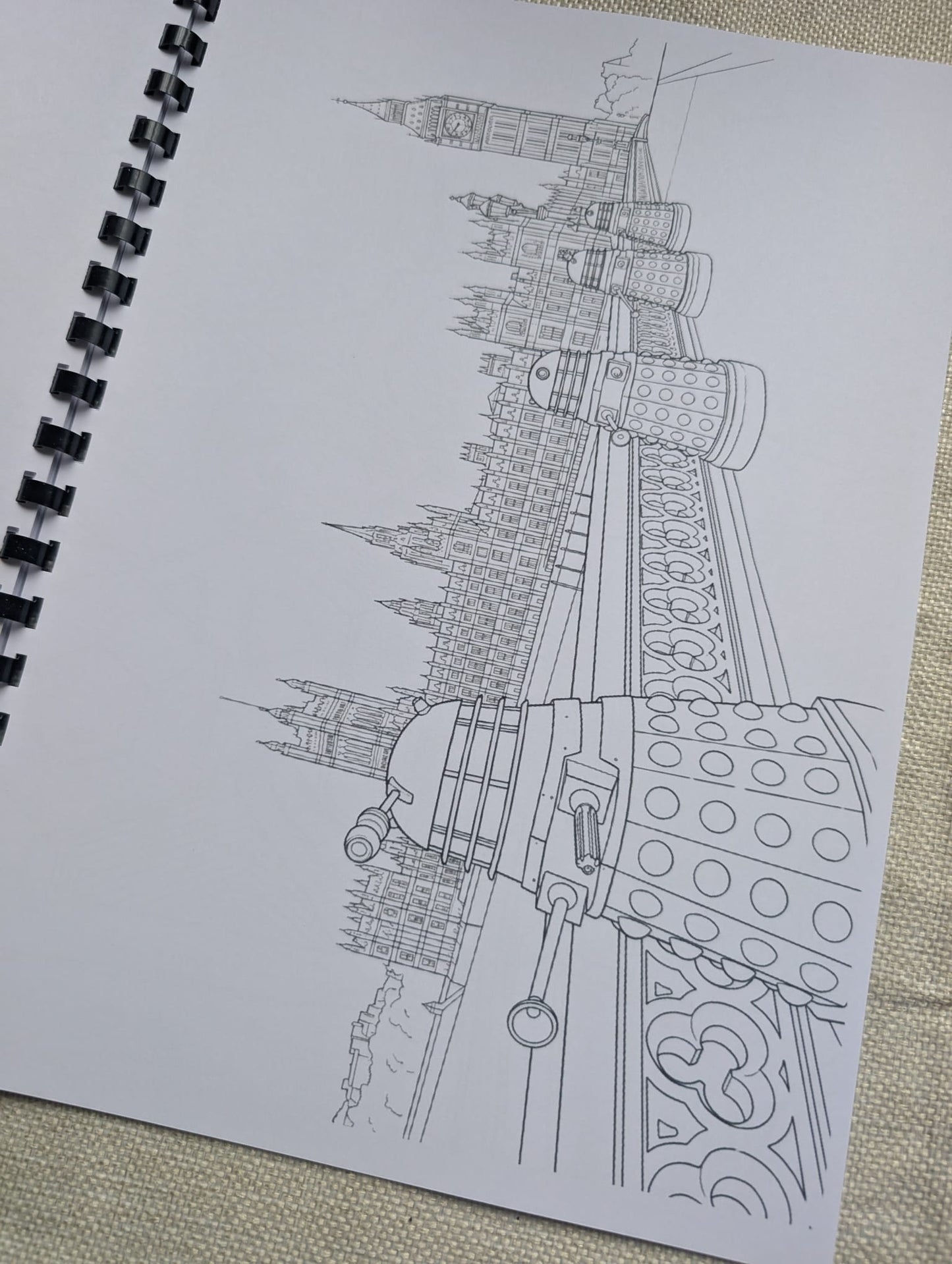 Doctor Who Colouring Book – Inspired Sci-Fi Adventure Colouring Book | 20+ Time Travelling Colouring Pages