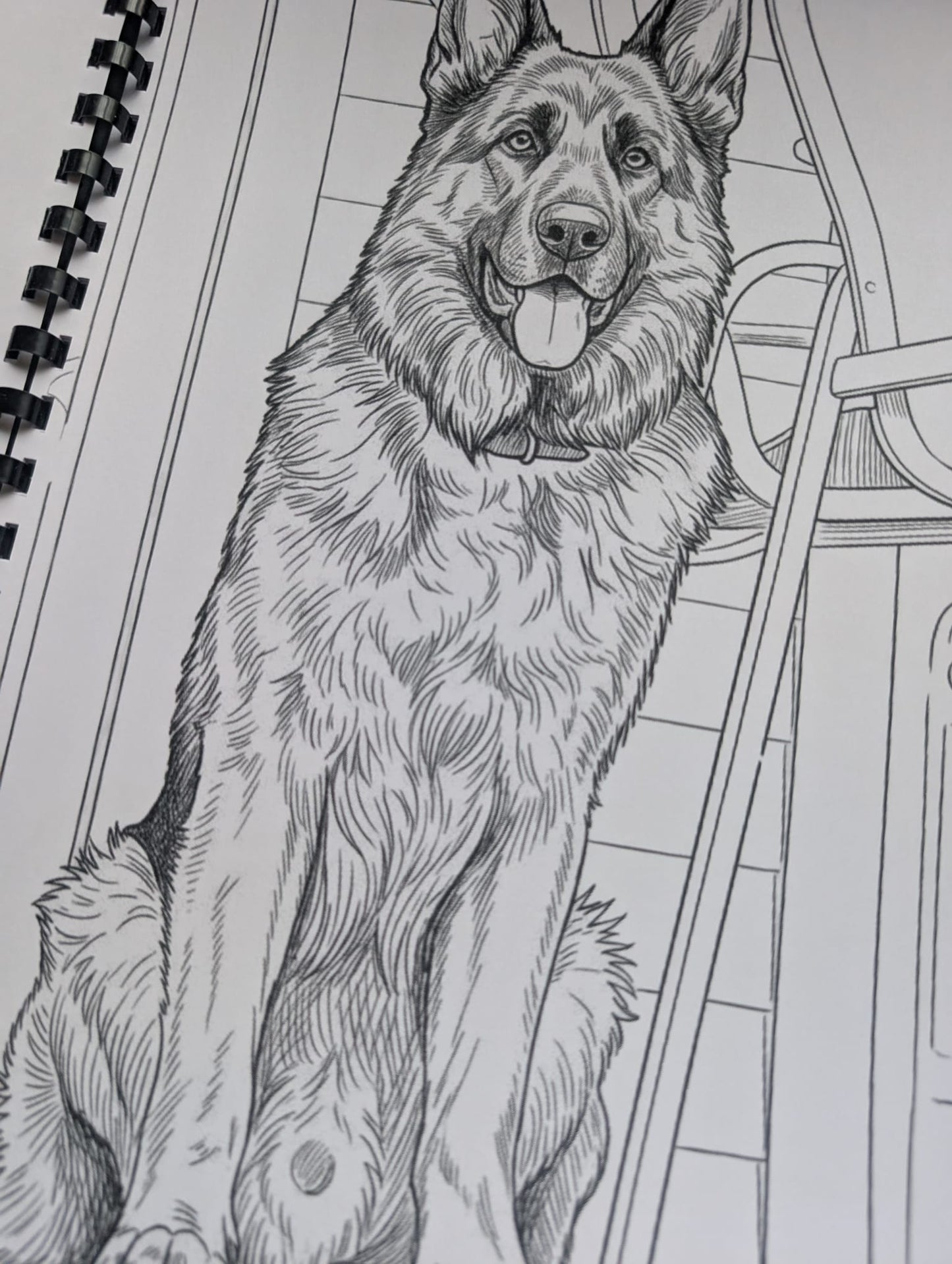 German Shepherd Colouring Book – Loyal & Majestic Dog Breed Colouring Book | 20+ Beautiful German Shepherd Colouring Pages