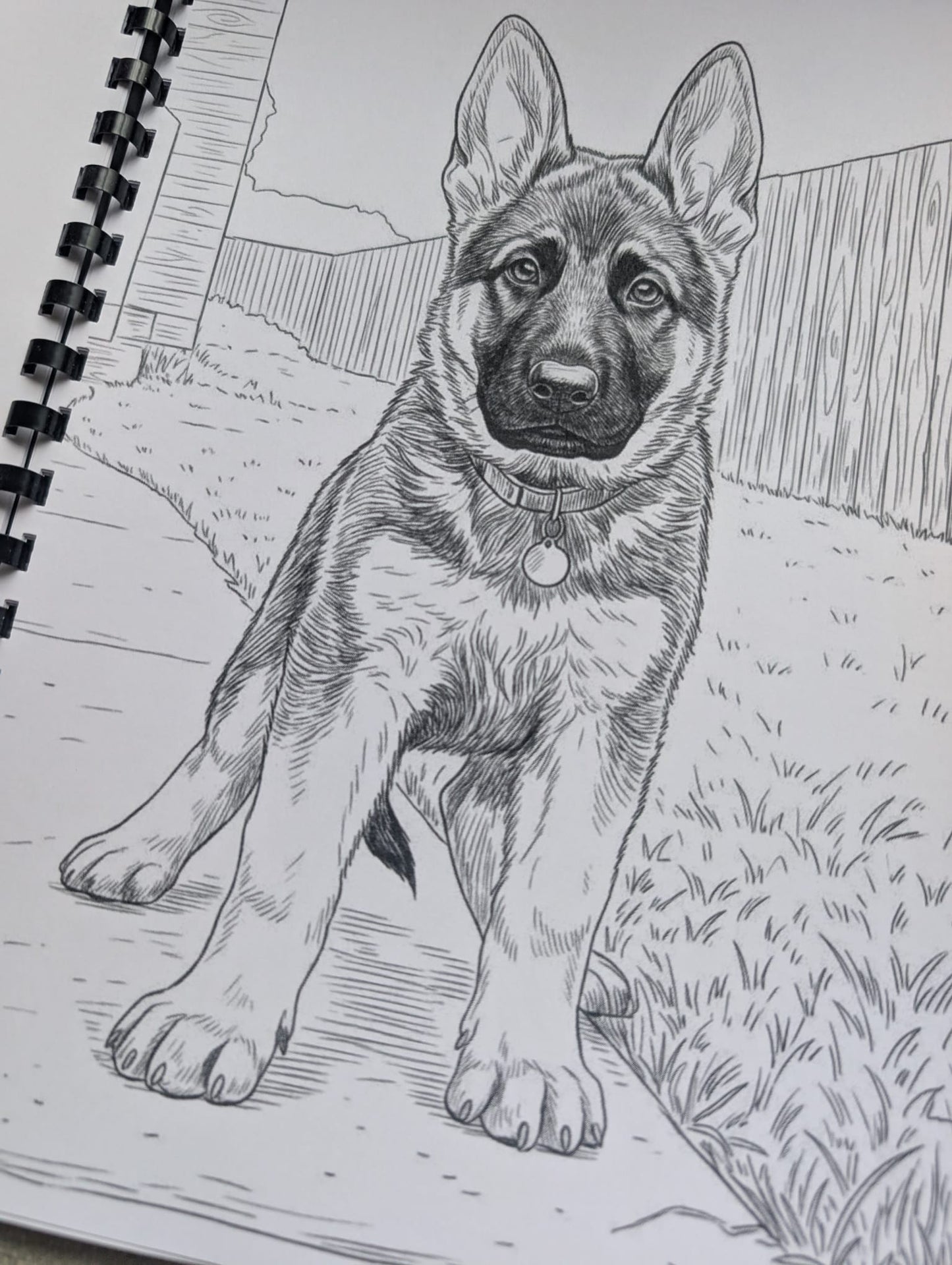 German Shepherd Colouring Book – Loyal & Majestic Dog Breed Colouring Book | 20+ Beautiful German Shepherd Colouring Pages