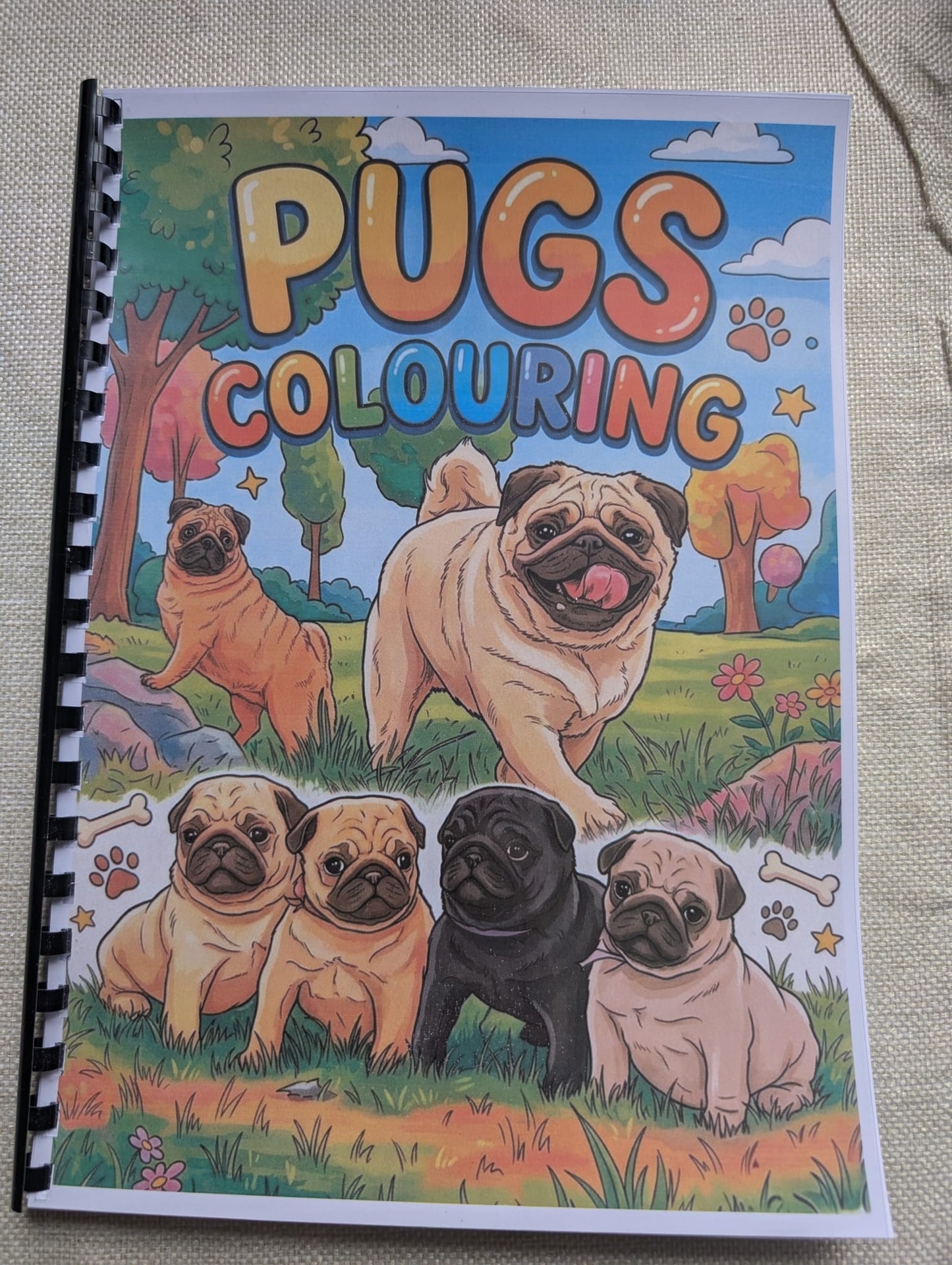 Pugs Colouring Book – Adorable Pug Dog Colouring Book | 20+ Cute & Fun Pug-Themed Colouring Pages