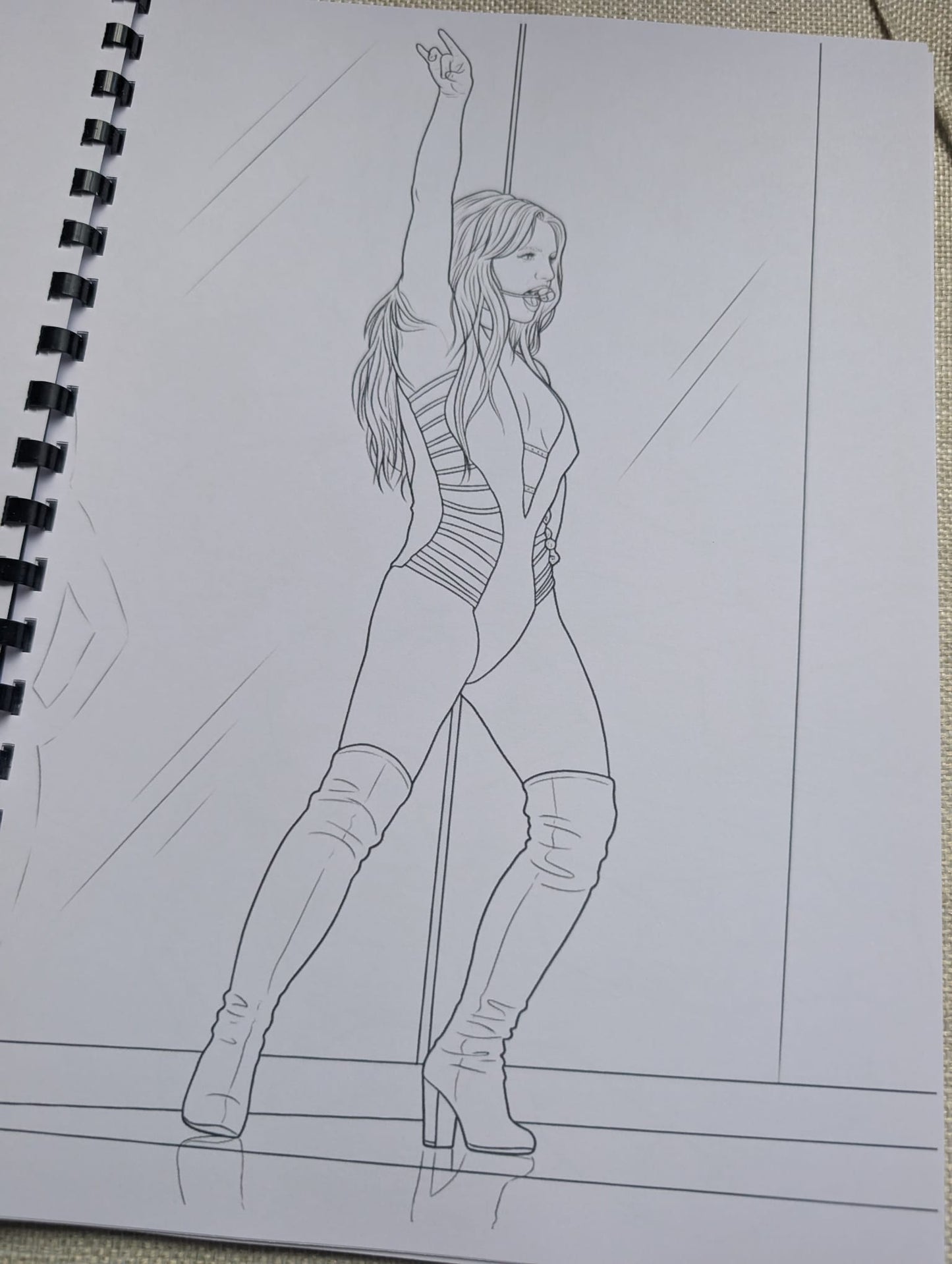 Britney Spears Colouring Book – Inspired Pop Princess Colouring Book | 20+ Pages Celebrating a Music Icon