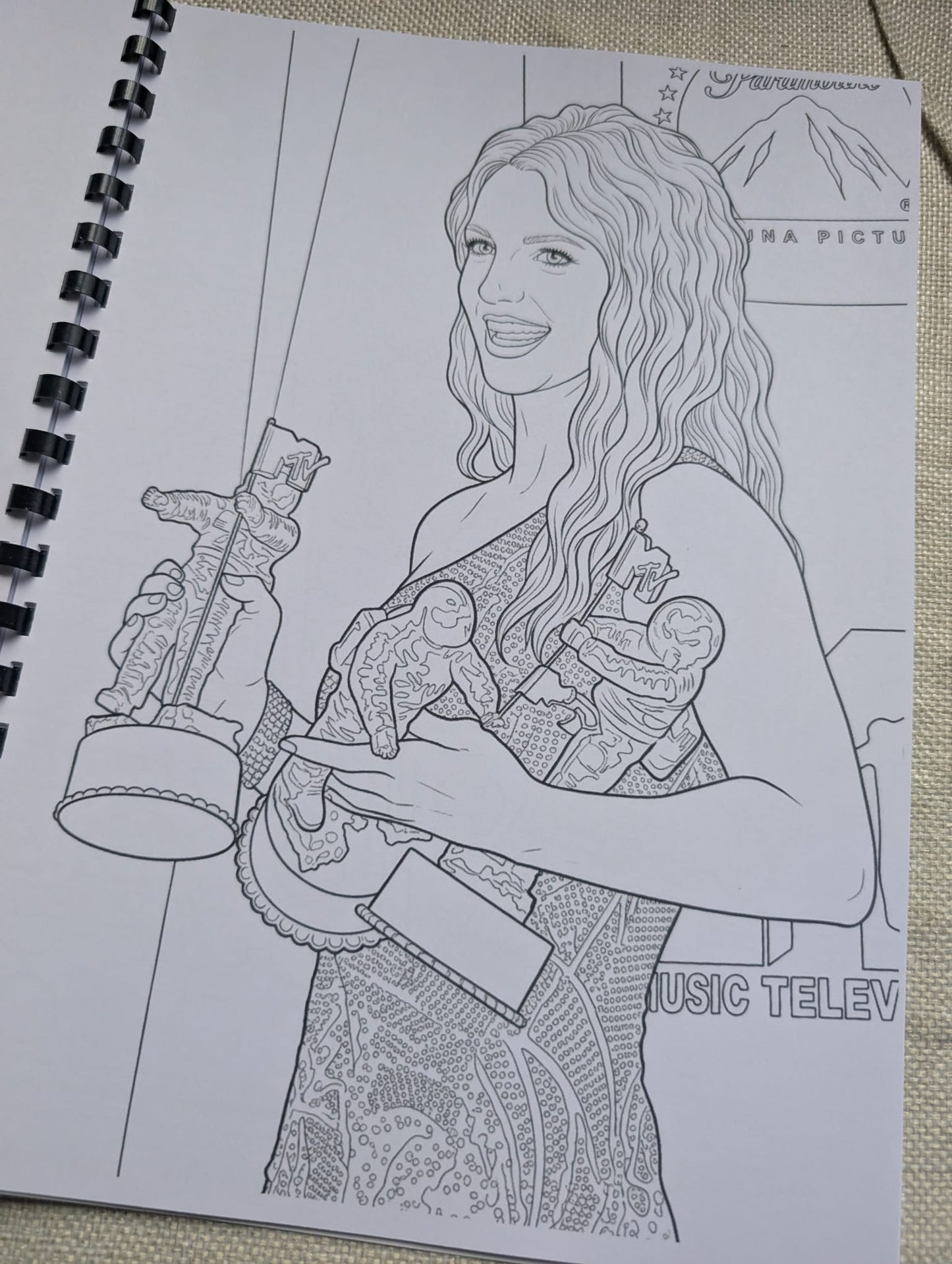 Britney Spears Colouring Book – Inspired Pop Princess Colouring Book | 20+ Pages Celebrating a Music Icon