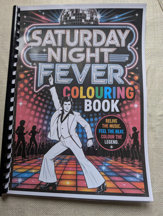 Saturday Night Fever Colouring Book – Disco & Dance Inspired Colouring Book | 20+ Retro 70s Colouring Pages