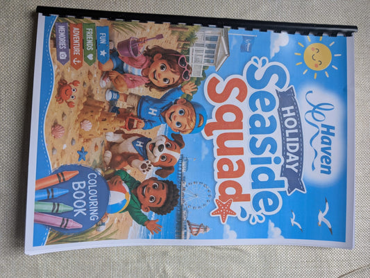 Haven Seaside Squad Colouring Book – Fun Holiday Characters Colouring Book | 20+ Seaside-Themed Pages