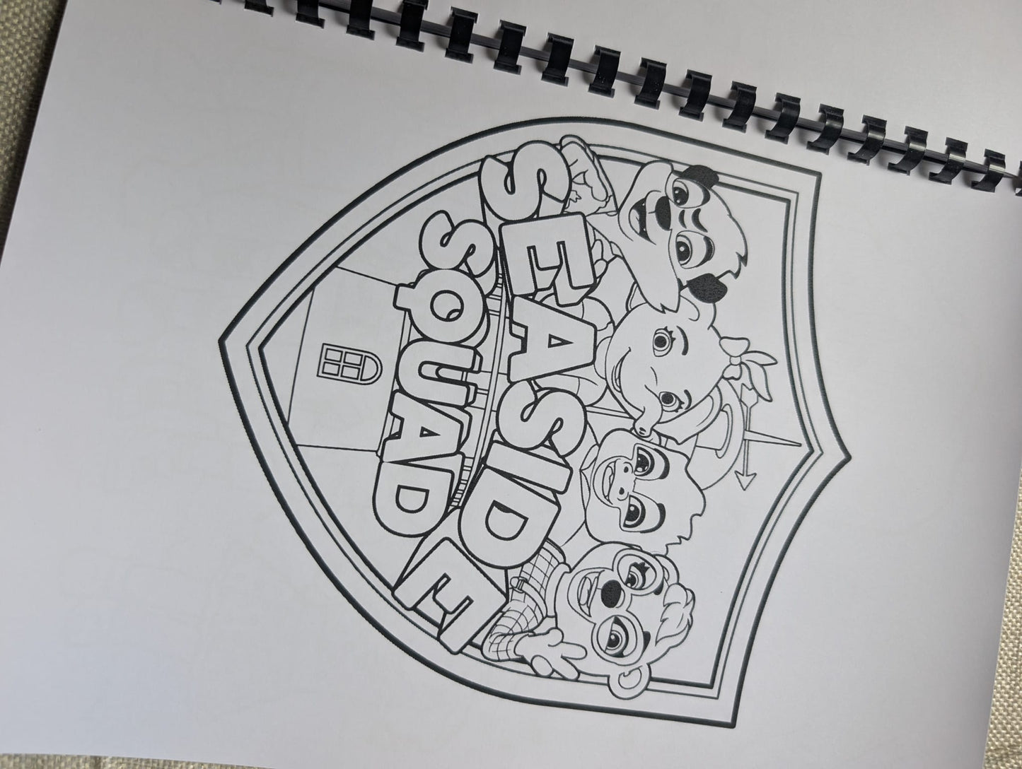 Haven Seaside Squad Colouring Book – Fun Holiday Characters Colouring Book | 20+ Seaside-Themed Pages