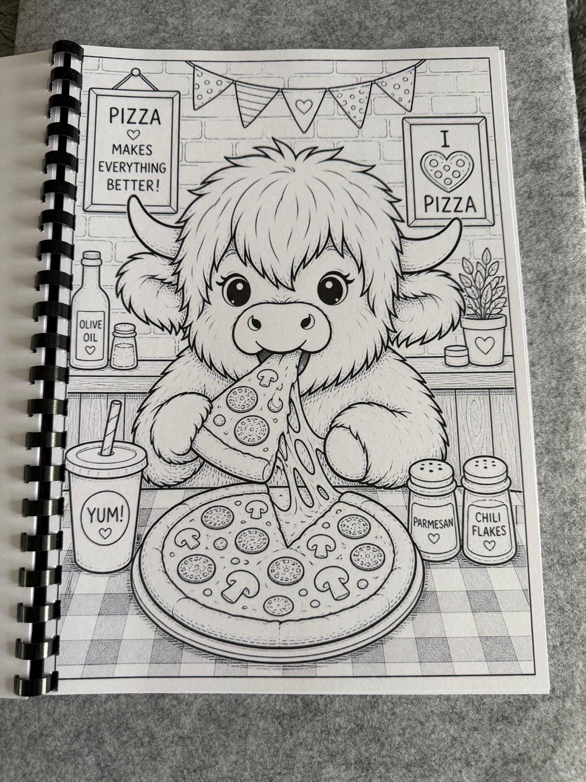 Cute Highland Cows Colouring Book – Adorable Highland Cow Colouring Book | 20+ Cute & Cosy Farm-Themed Colouring Pages