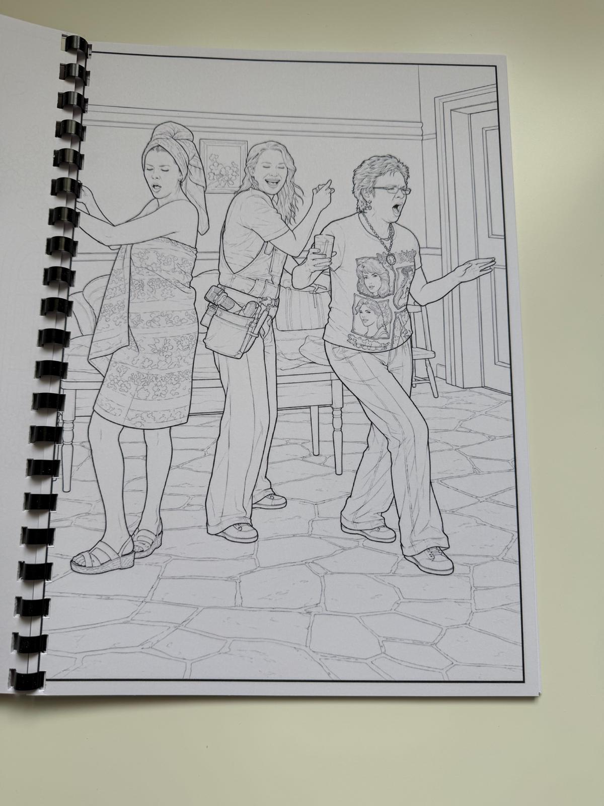 Mamma Mia Colouring Book | Musical Theatre Inspired Colouring Book | A4 Colouring Book Gift